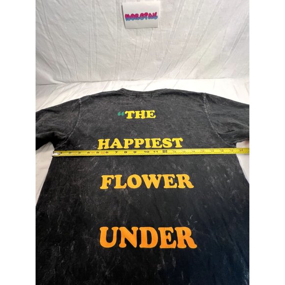 Petal & Peacocks Graphic T-Shirt Adult Medium Gray Short Sleeve Shirt - Picture 7 of 9